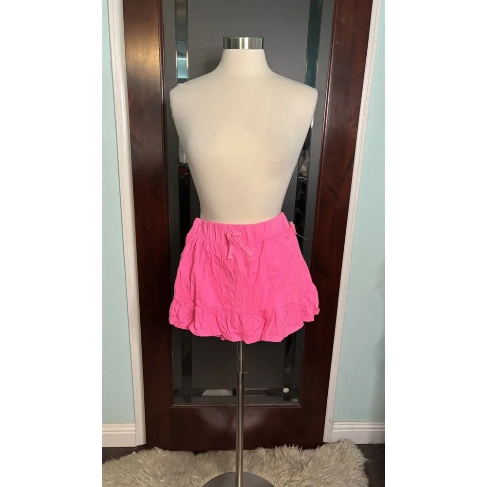 New Girls Hot Pink Cotton Skorts Scooter Circo Pockets XL 14/16